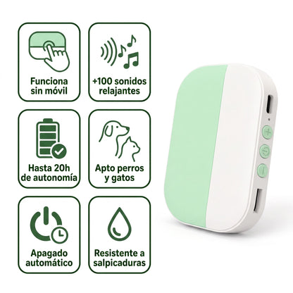 PawSpa® Calmy™ — Sonidos de Relajación para Mascotas