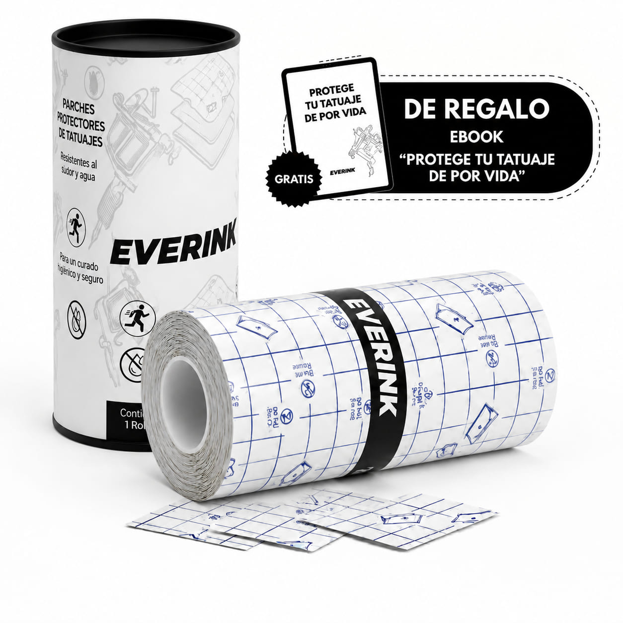 Everink® RollCover™ — Protege tu Tatuaje del Sudor y Agua